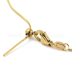 304 нержавеющая сталь добавить бусину регулируемые змейки цепи браслеты для женщин&nbsp;BJEW-M307-01E-G