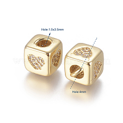 Perline zirconi micro pave  in ottone&nbsp;X-ZIRC-G162-16G-04