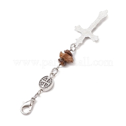 Decorazione pendente croce in lega stile tibetano&nbsp;HJEW-JM02684