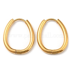Pendientes de aro de acero inoxidable con revestimiento iónico (ip)&nbsp;EJEW-P232-02G