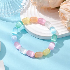 Braccialetti di perline di selenite naturale&nbsp;BJEW-JB11221