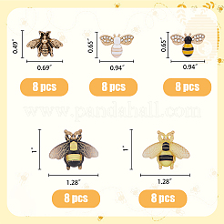 40 шт. 5 стиля эмалевых кабошонов и подвесок из сплава&nbsp;FIND-FH0007-28