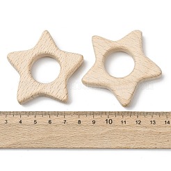 Verbindungsringe aus natürlichem Buchenholz&nbsp;WOOD-I017-03