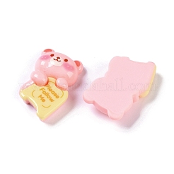 Мультяшный медведь из непрозрачной смолы декодирует кабошоны&nbsp;CRES-I031-05