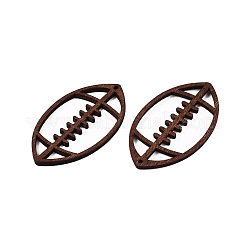 Grands pendentifs en bois de peuplier naturel&nbsp;WOOD-N016-23B