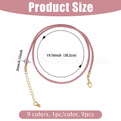 Изготовление ожерелья из плетеного нейлонового шнура 9 цветов&nbsp;NJEW-PH01639