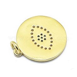 Messing micro pave klare zirkonia anhänger&nbsp;KK-M207-F03-08