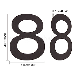 Домашний адрес из нержавеющей стали&nbsp;DJEW-WH0010-06EB