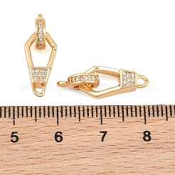 Messing Micro Pave klare Zirkonia Falte über Verschlüsse&nbsp;CU-CBA7BFE-06B-G