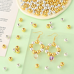 600шт 2 цвета пластиковые бусины ccb&nbsp;CCB-PA0001-04D