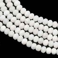 Brins de perles de jade blanc naturel teintées&nbsp;GG-CBAF9EE-A21-3x4mm