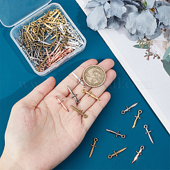 Подвески из сплава 100шт 5 цветов&nbsp;TIBEP-GO0001-02