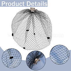 Свадебная фата из полиэфирной сетки&nbsp;AJEW-WH0470-10B