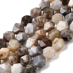 Природные бамбуковых листьев агат бисер нитей&nbsp;G-Z119-A27-03