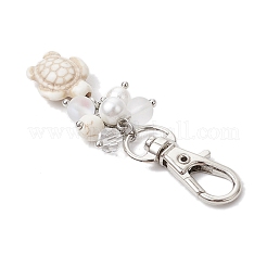 Pendentifs décoratifs en turquoise synthétique en forme de tortue de mer&nbsp;HJEW-JM03009-04