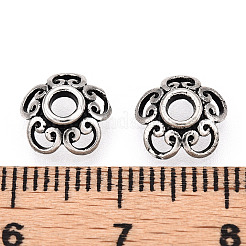 Tappi di perline in argento sterling 925 stile tibetano&nbsp;STER-T007-71AS