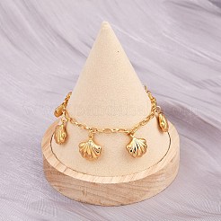 Летние браслеты с подвесками в виде морских животных из нержавеющей стали 304&nbsp;BJEW-D359-16C-G