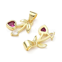 Латунные микро проложить кубического циркония подвески&nbsp;KK-L243-01G-04