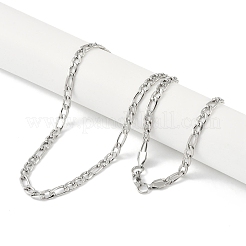 Не тускнеющие цепочки Figaro из нержавеющей стали 201&nbsp;NJEW-I127-06B-P