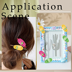 50шт 5 стиля непрозрачные кабошоны из смолы&nbsp;RESI-SC0002-65