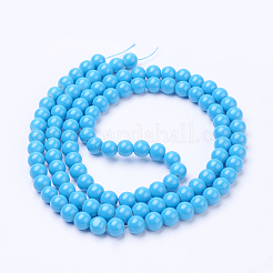Chapelets de perles en verre peintes&nbsp;DGLA-S071-8mm-12