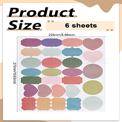 6 шт. водонепроницаемые наклейки&nbsp;STIC-LP0001-10