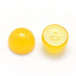 Cabochon naturali giallo agata&nbsp;G-P393-R17-6mm