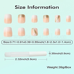 Пресс из АБС-пластика с полным покрытием на накладных ногтях&nbsp;DIY-CJC0006-15