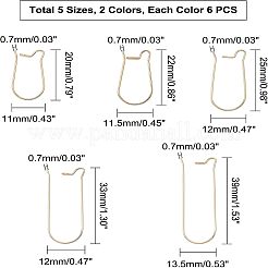 Фурнитура для сережек-колец из нержавеющей стали 304 STAS-UN0016-77