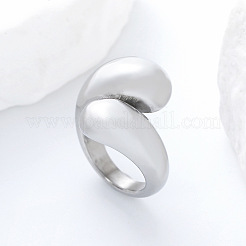 Anelli aperti con polsino in acciaio inossidabile 304 per donna&nbsp;AP0200-3