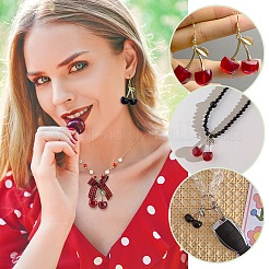 Наборы для самостоятельного изготовления подвесок в виде вишни&nbsp;DIY-PH0029-91