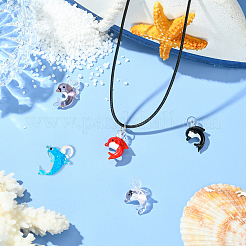 5шт 5 цвета подвески ручной работы лэмпворк&nbsp;LAMP-CJ0002-65