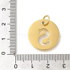 Placcatura ionica (ip) ciondoli in acciaio inossidabile 304&nbsp;STAS-M074-01G-S