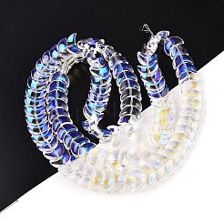 Стеклянные бусины с гальваническим покрытием &nbsp;EGLA-T021-07C