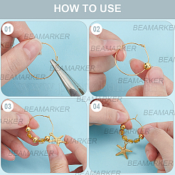 DIY-Sets zum Basteln von Weinglas-Anhängern mit Ozeanmotiv&nbsp;DIY-BM0001-15