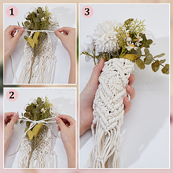 Blumenstraußhalter aus Baumwolle&nbsp;DIY-WH0320-89