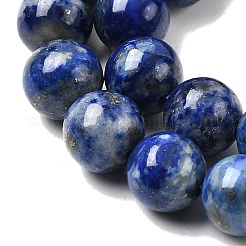 Нитки бусины из натурального ляписа-лазури&nbsp;G-G344-A09-8mm