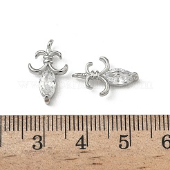 Pendentifs en laiton zircon cubique transparent&nbsp;KK-A280-13P