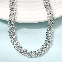 Doppelglied-Halsketten aus 6.5 mm Edelstahl 304 für Damen und Herren&nbsp;SA-CBA37BC-22P