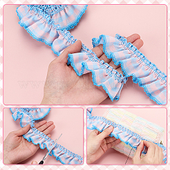5 Yard Polyester-Rüschenbesatz&nbsp;DIY-PH0038-31C