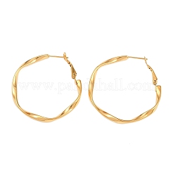 Серьги-кольца из нержавеющей стали 304&nbsp;EJEW-I320-25G-01