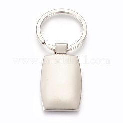 Portachiavi con impostazioni cabochon in lega di zinco&nbsp;KEYC-E028-05P