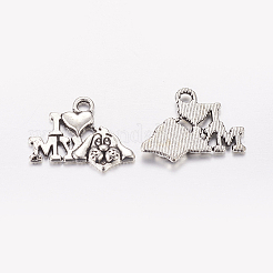 Welpenanhänger aus tibetischem Legierungswelpen&nbsp;LS-TIBEP-0399-S-FF