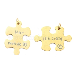 Большие подвески из нержавеющей стали 304 с вакуумным покрытием PVD&nbsp;STAS-B048-02G