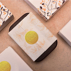 Пластиковые самоклеящиеся наклейки с тиснением из золотой фольги&nbsp;DIY-WH0211-375