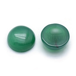 Natürlich gefärbte und erhitzte grüne Onyx-Achat-Cabochons&nbsp;G-P393-R43-10mm