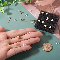 16 paire de boucles d'oreilles à clous en laiton&nbsp;EJEW-TA0001-68