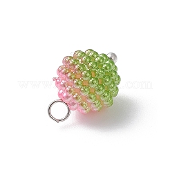 Имитация жемчуга акриловые брелоки&nbsp;PALLOY-JF04423-01