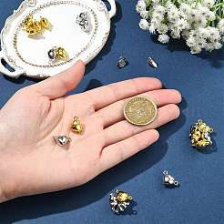 10 sachet de fermoirs magnétiques en alliage avec boucles&nbsp;FIND-FS0004-88P