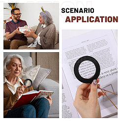 2 шт. увеличительное стекло для ношения на шее&nbsp;AJEW-CA0005-27A